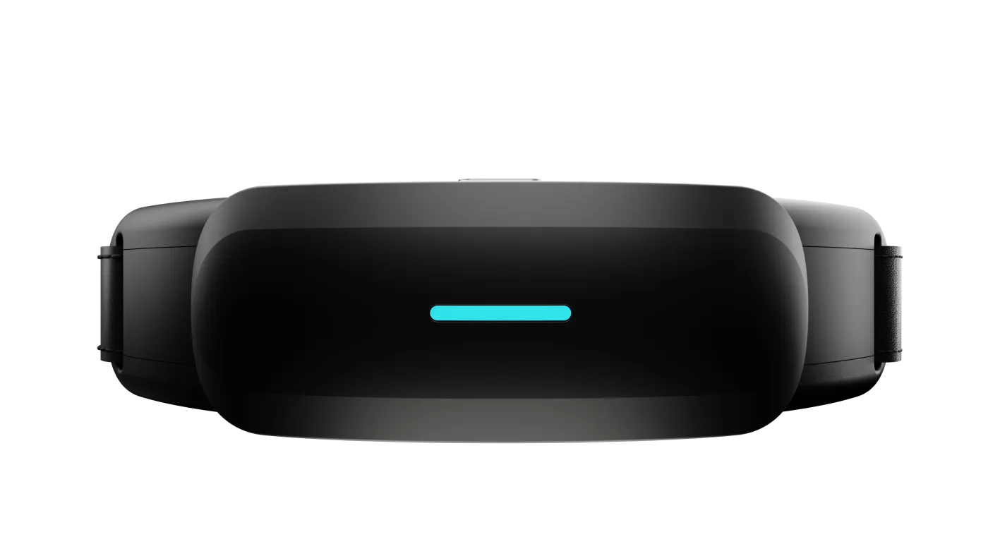 Neurostellar Orbit front view with the status light illuminated